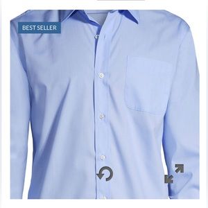CLASSIC BLUE MENS BUTTONED DOWN SHIRT